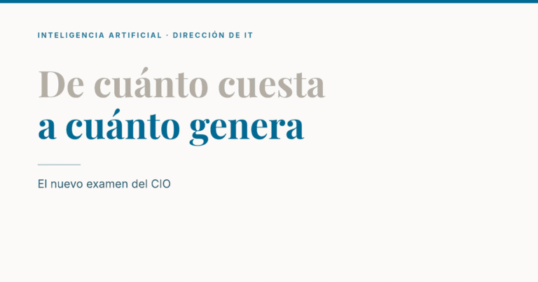 Portada del artículo: De cuánto cuesta a cuánto genera, el nuevo examen del CIO